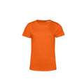 Orange - Front - B&C Womens-Ladies E150 Organic Short-Sleeved T-Shirt