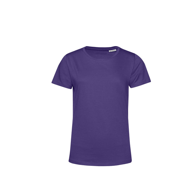 Radiant Purple - Front - B&C Womens-Ladies E150 Organic Short-Sleeved T-Shirt