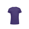 Radiant Purple - Back - B&C Womens-Ladies E150 Organic Short-Sleeved T-Shirt