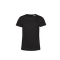 Black - Front - B&C Womens-Ladies E150 Organic Short-Sleeved T-Shirt