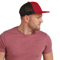 Red-Black - Back - Beechfield Unisex Adult Original Trucker Cap