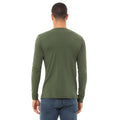 Military Green - Side - Bella + Canvas Unisex Adult Jersey Long-Sleeved T-Shirt