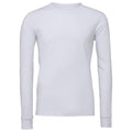 White - Front - Bella + Canvas Unisex Adult Jersey Long-Sleeved T-Shirt