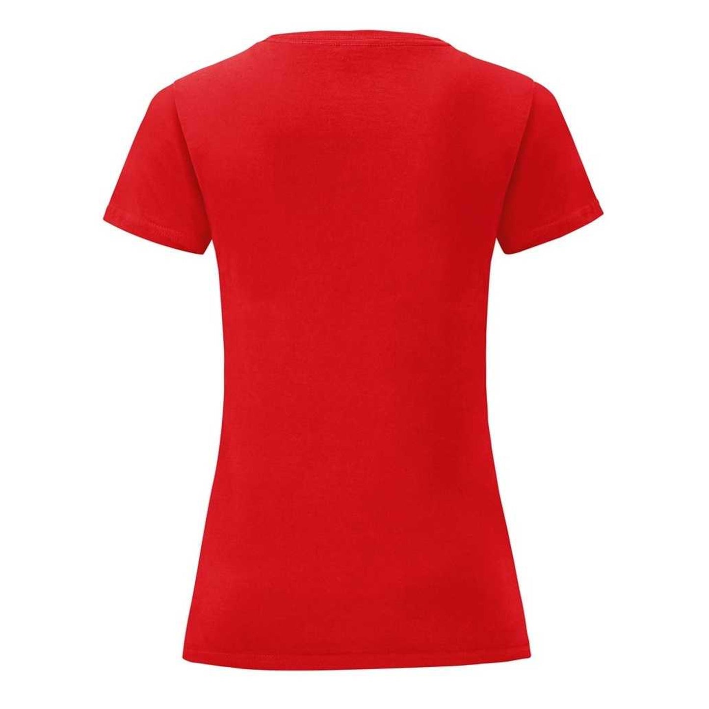 Red - Back - Fruit of the Loom Womens-Ladies Iconic 150 T-Shirt