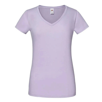 Soft Lavender - Front - Fruit of the Loom Womens-Ladies Iconic 150 T-Shirt