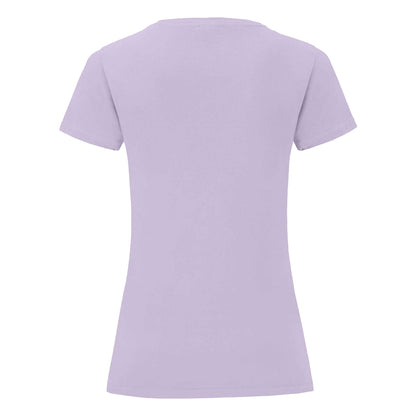 Soft Lavender - Back - Fruit of the Loom Womens-Ladies Iconic 150 T-Shirt