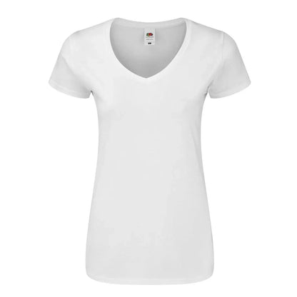 White - Front - Fruit of the Loom Womens-Ladies Iconic 150 T-Shirt