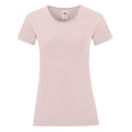 Powder Rose - Front - Fruit of the Loom Womens-Ladies Iconic 150 T-Shirt
