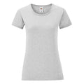 Heather Grey - Front - Fruit of the Loom Womens-Ladies Iconic 150 T-Shirt