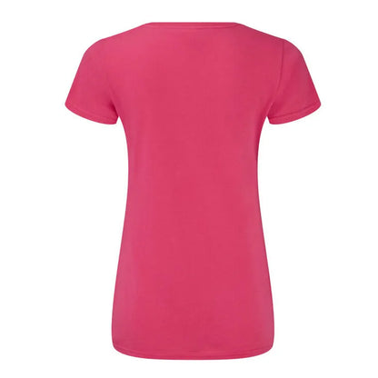 Fuchsia - Back - Fruit of the Loom Womens-Ladies Iconic 150 T-Shirt