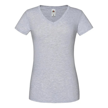 Heather Grey - Front - Fruit of the Loom Womens-Ladies Iconic 150 T-Shirt