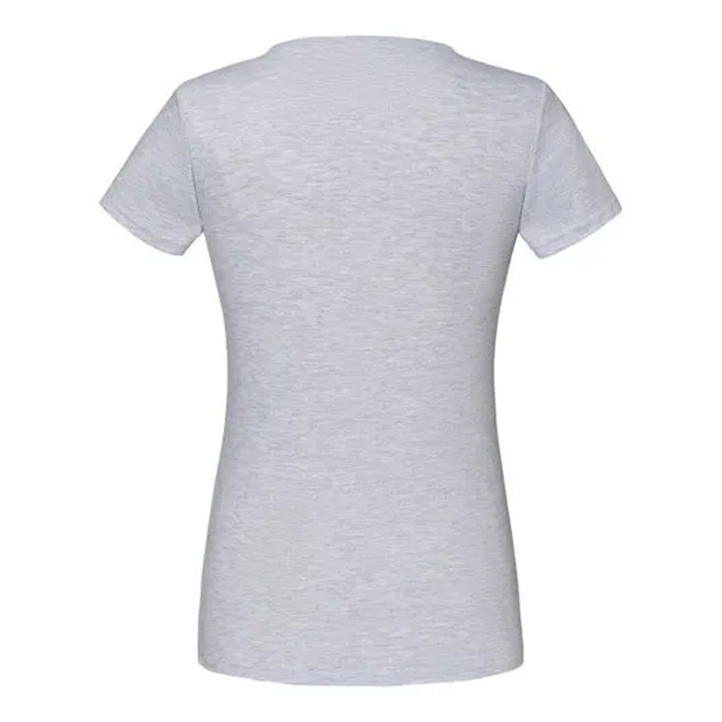 Heather Grey - Back - Fruit of the Loom Womens-Ladies Iconic 150 T-Shirt