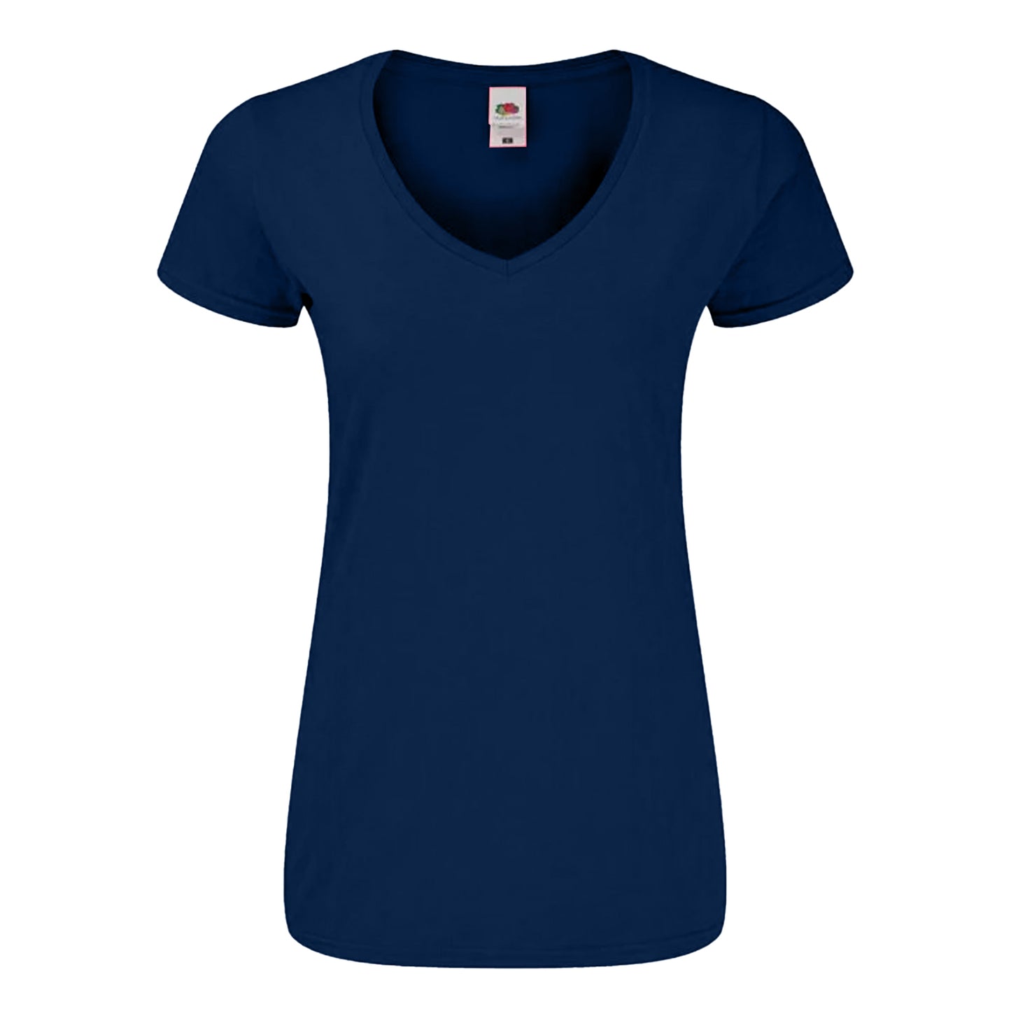 Navy - Front - Fruit of the Loom Womens-Ladies Iconic 150 T-Shirt