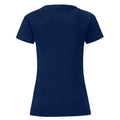 Navy - Back - Fruit of the Loom Womens-Ladies Iconic 150 T-Shirt