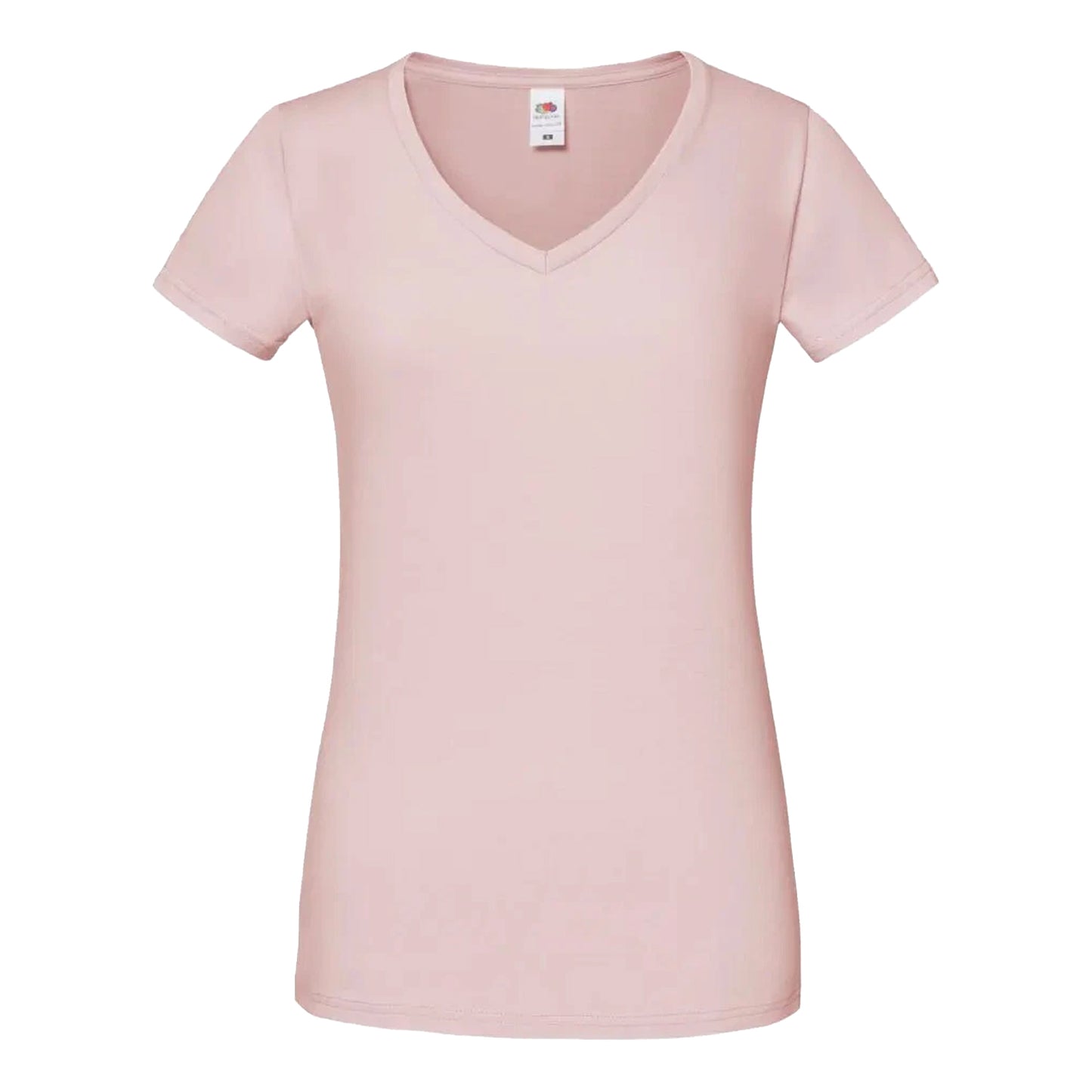 Powder Rose - Front - Fruit of the Loom Womens-Ladies Iconic 150 T-Shirt