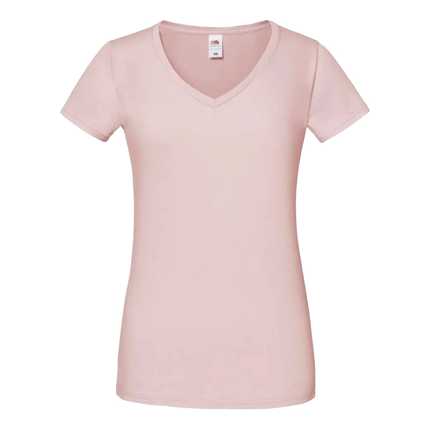 Powder Rose - Front - Fruit of the Loom Womens-Ladies Iconic 150 T-Shirt