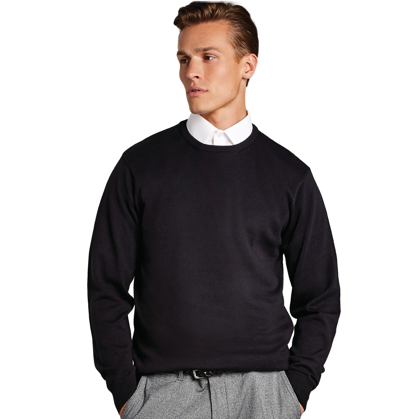 Black - Back - Kustom Kit Mens Arundel Sweatshirt