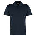 Navy - Front - Kustom Kit Mens Micro Mesh Short-Sleeved Polo Shirt