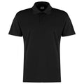 Black - Front - Kustom Kit Mens Micro Mesh Short-Sleeved Polo Shirt