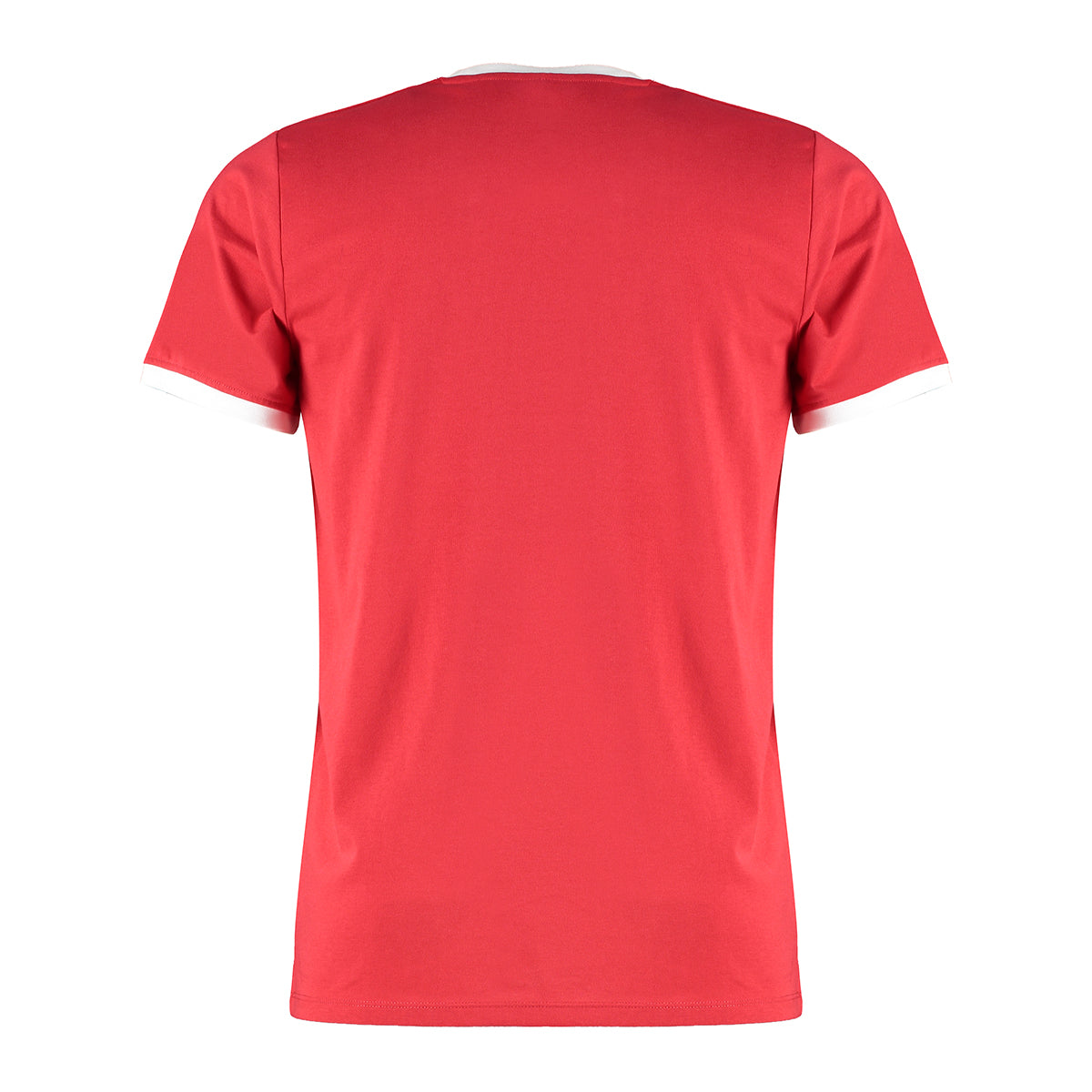 Red-White - Back - Kustom Kit Mens Ringer T-Shirt