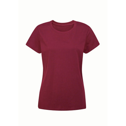 Burgundy - Back - Mantis Womens-Ladies Essential T-Shirt