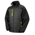 Black-Yellow - Front - Result Womens-Ladies Compass Soft Shell Jacket