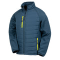 Navy-Yellow - Front - Result Womens-Ladies Compass Soft Shell Jacket