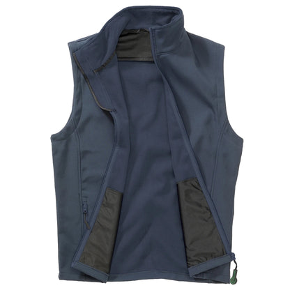 Navy - Side - Result Mens Printable Softshell Body Warmer