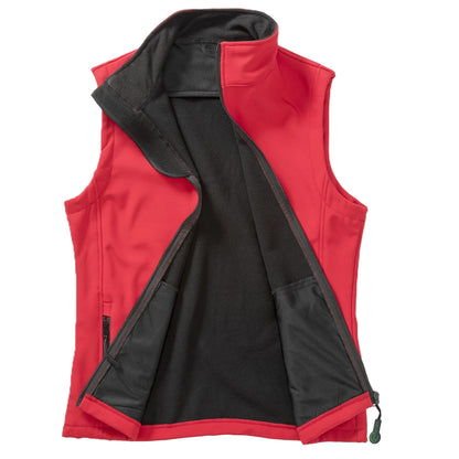 Red-Black - Side - Result Mens Printable Softshell Body Warmer