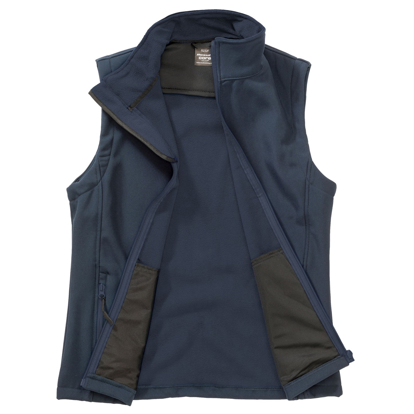 Navy - Front - Result Mens Printable Softshell Body Warmer