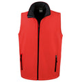 Red-Black - Front - Result Mens Printable Softshell Body Warmer
