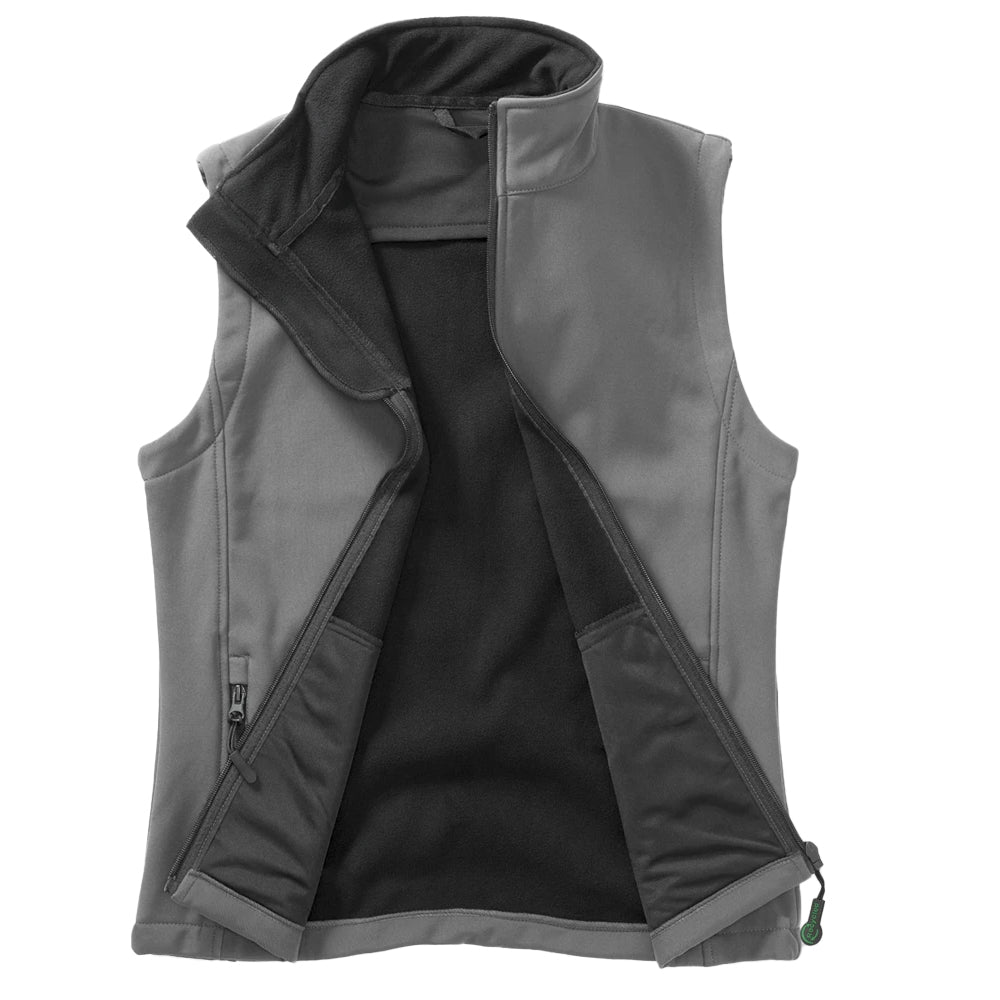 Charcoal Grey-Black - Side - Result Mens Printable Softshell Body Warmer