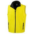 Yellow-Black - Front - Result Mens Printable Softshell Body Warmer