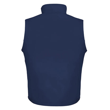 Navy - Back - Result Mens Printable Softshell Body Warmer