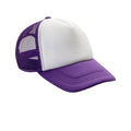 Purple-White - Front - Result Detroit Trucker Cap