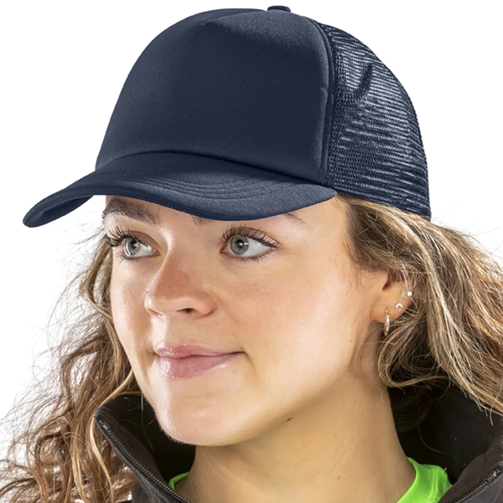 Navy - Back - Result Detroit Trucker Cap