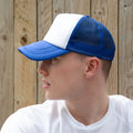 Royal Blue-White - Back - Result Detroit Trucker Cap