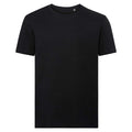 Black - Front - Russell Mens Pure Organic Short-Sleeved T-Shirt