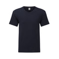Dark Navy - Front - Fruit Of The Loom Mens Iconic 150 V Neck T-Shirt