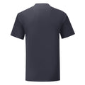 Dark Navy - Back - Fruit Of The Loom Mens Iconic 150 V Neck T-Shirt