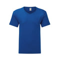 Royal Blue - Front - Fruit Of The Loom Mens Iconic 150 V Neck T-Shirt