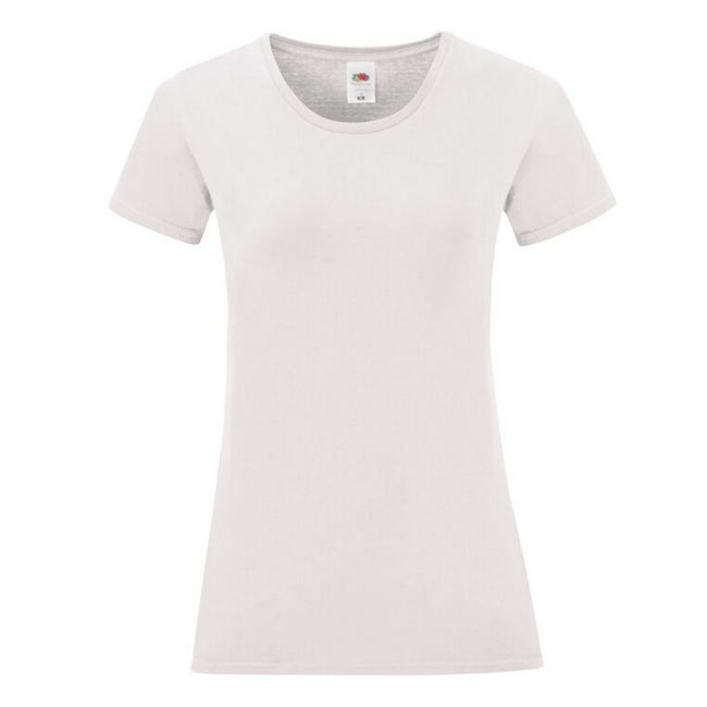 White - Front - Fruit of the Loom Womens-Ladies Iconic 150 T-Shirt