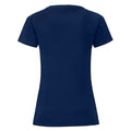 Navy - Back - Fruit of the Loom Womens-Ladies Iconic T-Shirt