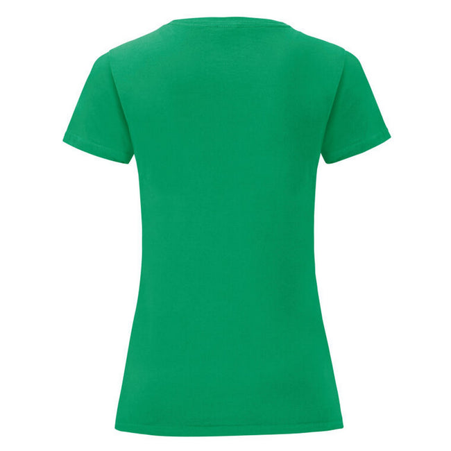Kelly Green - Back - Fruit of the Loom Womens-Ladies Iconic 150 T-Shirt
