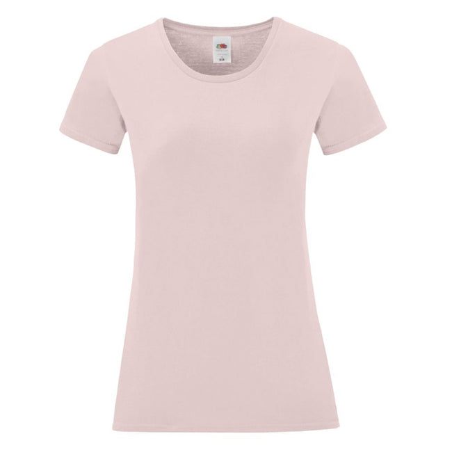 Powder Rose - Front - Fruit of the Loom Womens-Ladies Iconic 150 T-Shirt