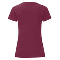 Burgundy - Back - Fruit of the Loom Womens-Ladies Iconic T-Shirt