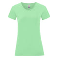 Neo Mint - Front - Fruit of the Loom Womens-Ladies Iconic 150 T-Shirt