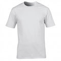 White - Front - Gildan Mens Premium Cotton Ring Spun Short Sleeve T-Shirt