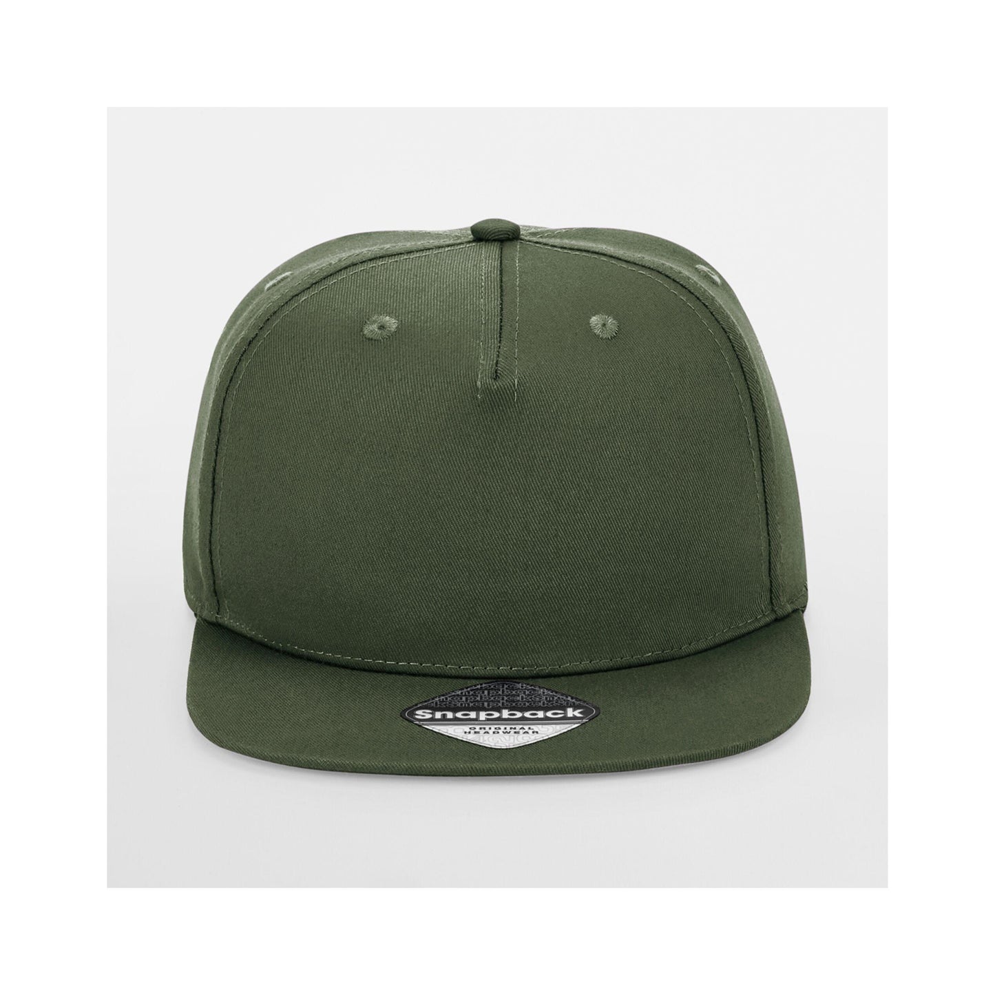 Olive Green - Side - Beechfield Rapper Snapback Cap