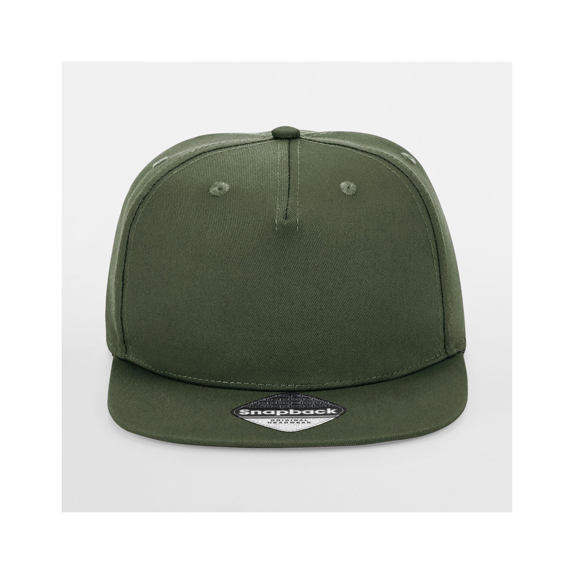 Olive Green - Side - Beechfield Rapper Snapback Cap